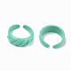 Spray Painted Alloy Cuff Rings RJEW-T011-31D-RS-2