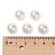 Cuentas de perlas de concha medio perforadas BSHE-N003-12mm-HC301-3