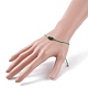 Natürliches Smaragd-Quarz-Säulen-Armband aus geflochtenen Perlen BJEW-JB07908-3