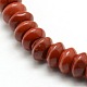 Fili di perle di diaspro rosso naturale rondelle G-P062-07A-3