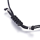 Adjustable Eco-Friendly Brass Braided Beaded Bracelets BJEW-F282-02-RS-5