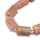 Natural Peach Moonstone Beads Strands G-O170-143-3