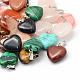 Heart Natural & Synthetic Mixed Stone Pendants X-G-Q371-M-1