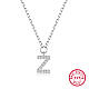 Ожерелья-подвески из серебра 925 пробы с родиевым покрытием для женщин YS3386-2-1