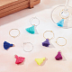SUNNYCLUE 1 Box 90Pcs Wine Glass Charms Colorful Tassel Drink Charm Markers Wine Tags Glasses Gold Silver Wine Glass Rings for Holiday Birthday Wedding Decorations Party Favors Supplies DIY-SC0018-46-5