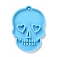 Crâne de bricolage avec des moules en silicone pendentif coeur DIY-D060-44-2