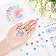 200Pcs 10 Colors Handmade Flower Printed Polymer Clay Beads CLAY-PH0001-35-4