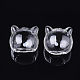 Handgemachte Kätzchen geblasen Glaskugel Perlen BLOW-T001-31-1
