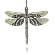 Vintage Dragonfly Pendant Necklace Findings ENAM-M001-16-1