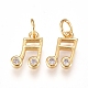 Charms in ottone ZIRC-L070-65G-1
