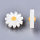パールシェルビーズの天然な白いシェルマザーオブパール  花  貝殻色  12x4.5mm  穴：0.9mm SHEL-S266-13B-3