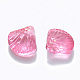 Transparent Spray Painted Glass Beads GLAA-T016-04C-2