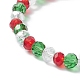 Ensemble de bracelets extensibles en perles de verre 4 pièces 4 styles BJEW-JB09342-5