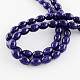 Oval Spray Painted Glass Beads Strands DGLA-S041-27-2