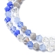 Chapelets de perles en verre électroplaqué EGLA-D018-02E-3