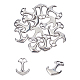 Unicraftale 304 Stainless Steel Hook Clasps STAS-UN0012-64-2