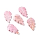 Natural Pink Shell Pendants SSHEL-H068-02-4