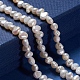 Fili di perle di perle d'acqua dolce coltivate naturali PEAR-I004-08B-6