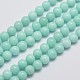 Chapelets de perles en jade de malaisie naturelle X-G-A146-8mm-B07-1