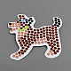 Собака поделки hama бисер бусины картонные шаблоны X-DIY-S002-07A-1