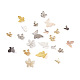 100個の金属カボション  女性のためのネイルアートの装飾アクセサリー  蝶＆花  ミックスカラー  100個/箱 MRMJ-PJ0001-09-3