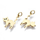 316 Surgical Stainless Steel Enamel Charms STAS-S116-405G-2