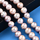 Fili di perle di perle d'acqua dolce coltivate naturali PEAR-N013-10B-2