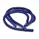 Barrel Lapis Lazuli Beads Strands G-N0140-01-12x12mm-2