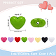 PandaHall Elite 64Pcs 8 Colors Opaque Acrylic Beads SACR-PH0001-51-2