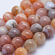 Chapelets de perles en agate naturelle du Botswana G-L478-42-12mm-1