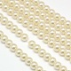 Brins de perles rondes en verre teinté écologique HY-A002-10mm-RB011-1