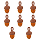 Chgcraft decorazioni pendenti con ghiande in filato di lana all'uncinetto DIY-CA0005-51-1