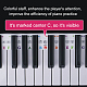 Autocollants de clavier de piano amovibles en plastique pvc sans bâton DIY-WH0030-92-5