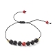Natural Imperial Jasper(Dyed) Braided Bead Bracelets Set for Girl Women BJEW-JB06866-02-2