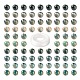 100pcs 8mm perles rondes en chrysocolle naturelle DIY-LS0002-21-2