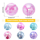 PandaHall Elite 60Pcs 6 Color Opaque Baking Painted Glass Beads Strands EGLA-PH0001-19-4