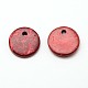 Dyed Flat Round Coconut Charms COCO-N001-02F-15mm-2