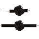Craspire gothique tissu fleur cordon bracelet et collier tour de cou NJEW-CP0001-04A-1