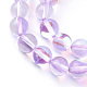 Synthetic Moonstone Beads Strands G-R375-8mm-B02-1