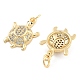 Подвески из латуни с прозрачным фианитом KK-U009-12L-G-2