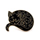Emaille-Pin mit magischer Katze JEWB-C011-06-1