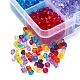 1160pcs 8 couleurs perles acryliques transparentes MACR-YW0001-86-4