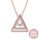 925 подвесные стерлингового серебра ожерелья NJEW-BB30224-1