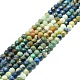 Chapelets de perles en chrysocolle et lapis lazuli naturelles G-P457-A03-08-1