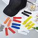 Benecreat 48 セット 6 色プラスチックスナップバックストラップカバー  7 穴帽子交換用ファスナーバックル DIY スナップバック帽子用、または壊れたキャップストラップを交換します。 FIND-BC0003-51-4