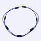 Natural Agate and Lapis Lazuli Tiered Necklaces NJEW-K106-02B-1