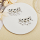 2 pieza de adornos de zapatos de imitación de perlas y rhinestone de plástico FIND-FG0002-55P-4