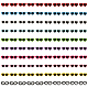 Globleland 100Pcs 20 Colors Opaque Resin Cabochons RESI-GL0001-05-1
