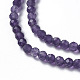 Natural Amethyst Beads Strands G-F596-13-3mm-3
