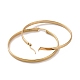 201 Stainless Steel Big Hoop Earrings with 304 Stainless Steel Pins for Women EJEW-E146-07G-A-2